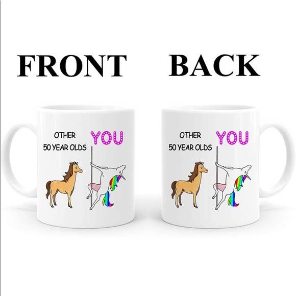 NEW JOEY Birthday Unicorn Other 50 Year Olds Coffee Cup - Picture 2 of 6